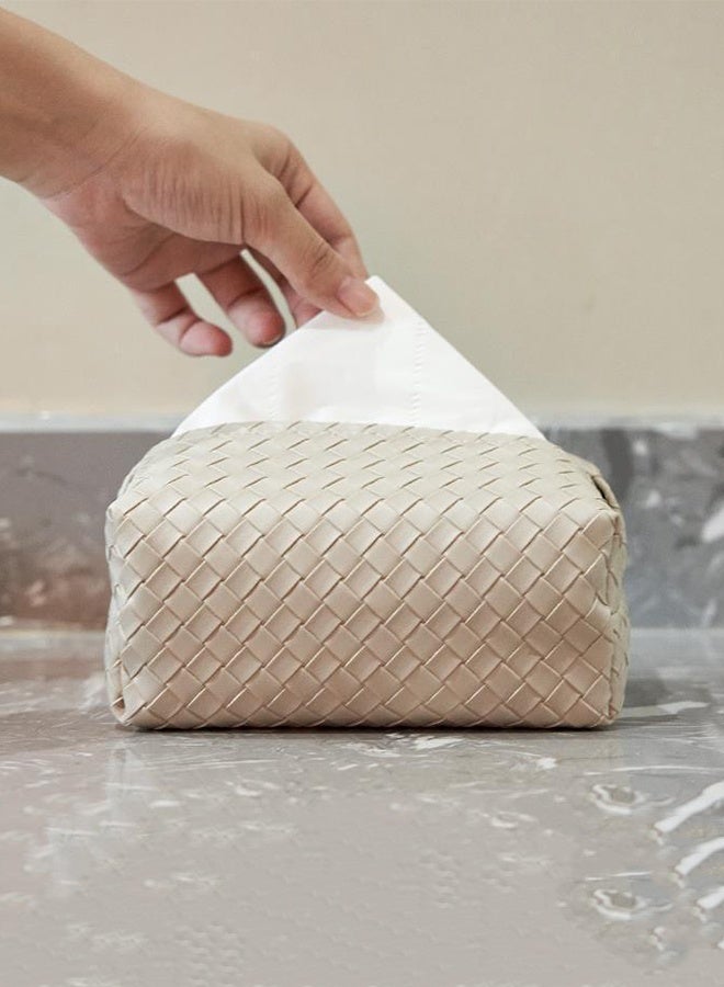Leather-Woven Tissue Box for Home Use - Image 4